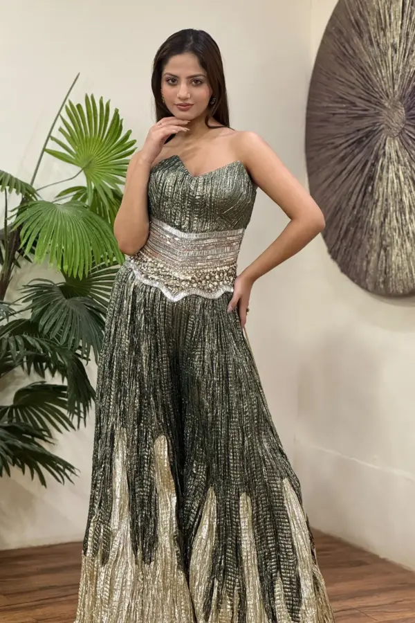 Embellished Corset Pallazo set