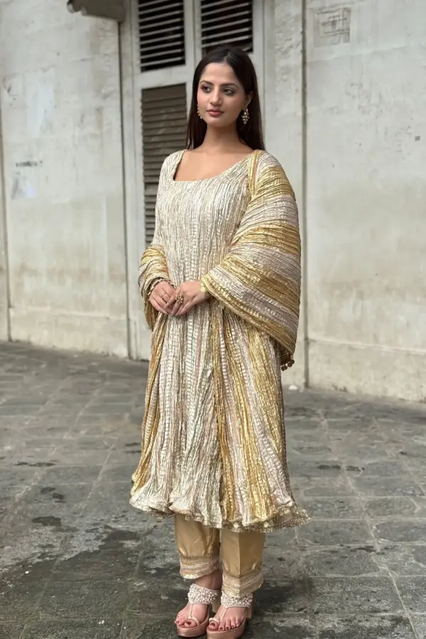Shades of gold Kurta salwar set